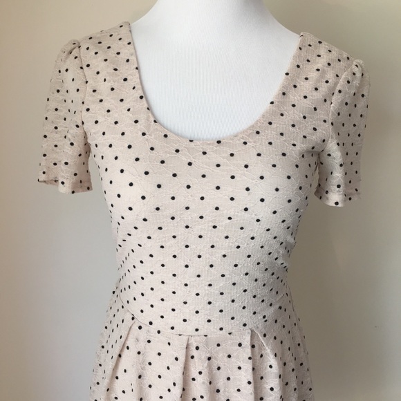 Pins & Needles Lace Polka Dot Dress S - Picture 3 of 7